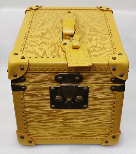 (image for) Like New Louis Vuitton Yellow Epi Boite travel Beauty Case